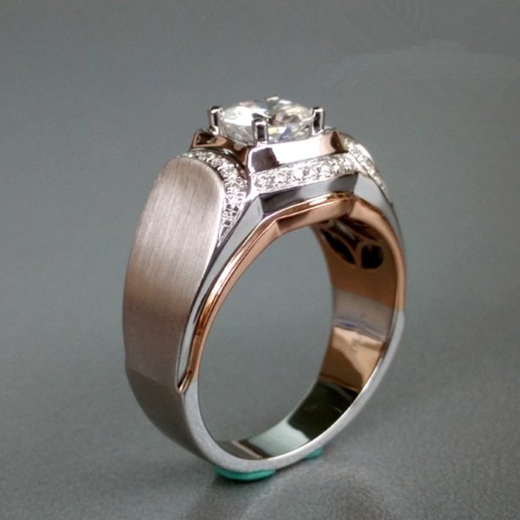 🎀Trendy Design Shiny Zircon Gem Chunky Fashion Ring for Women, MARR9233 - Picture 1 of 7